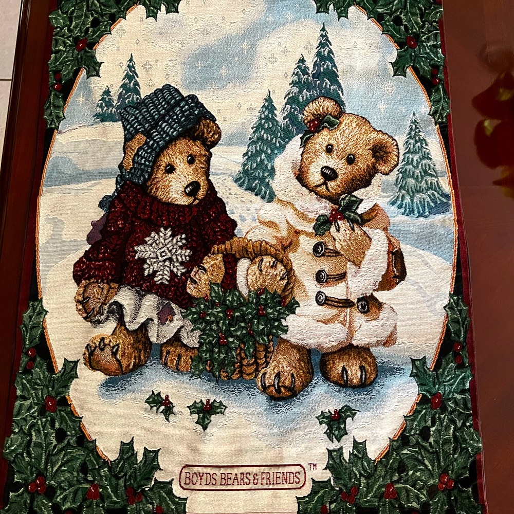 Boyd’s Bears & Friends Vintage Holiday Wall Hanging